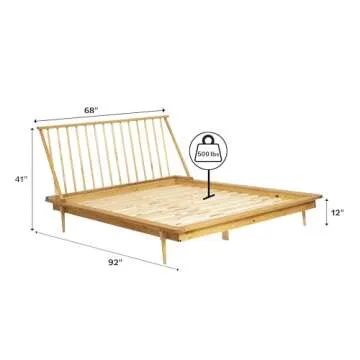 Mid Century Modern Spindle Bed Frame for Stylish Bedrooms