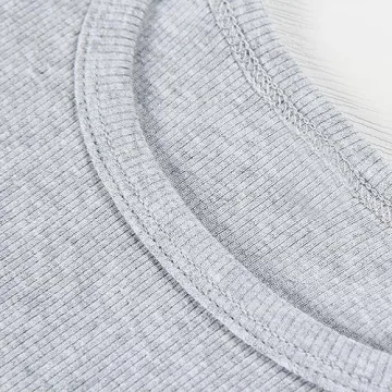 Artfish Women's Comfy Scoop Neck Ribbed Crop Tank Top