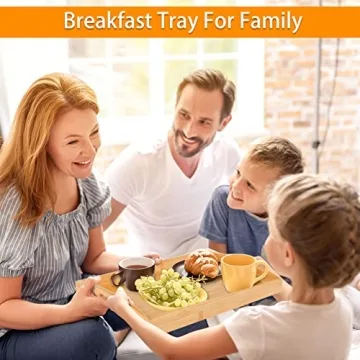 Bamboo Serving Trays Set - Eco-Friendly and Stylish Dining Solution