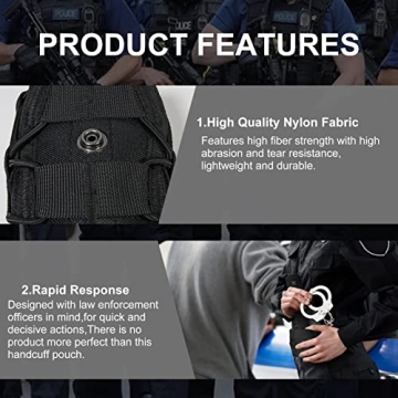 Handcuff Holster for Law Enforcement: Versatile Open Top Cuff Case