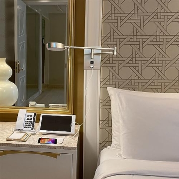 HomeFocus LED Swing Wall Lamp with USB Charging