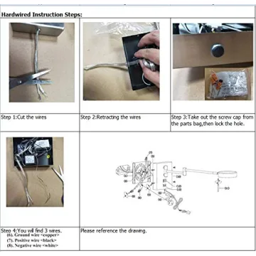 HomeFocus LED Swing Wall Lamp with USB Charging