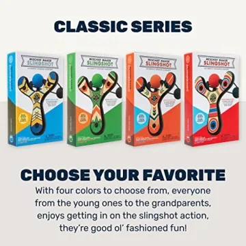 Mighty Fun! Mischief Maker Wooden Slingshot for Kids