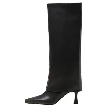 Goolita Women's Chic Stiletto Heel Knee High Boots
