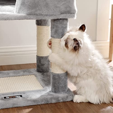 Luxury Cat Tree with Scratching Post and Basket Lounger