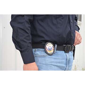 Perfect Fit Tactical Duty Belt Nylon Webbing 1.5-Inch Black