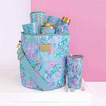 Lilly Pulitzer Insulated Beach Cooler Aqua La Vista