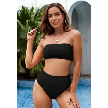 Vibrant High Waist Bikini Set by Pink Queen for Summer