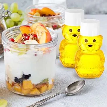 48 Pcs Cute 2 oz Bear Honey Containers for Parties