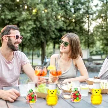 48 Pcs Cute 2 oz Bear Honey Containers for Parties