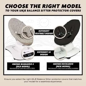 UKJE Baby Rocker Cover for 4Moms MamaRoo 4 - Stylish Protection