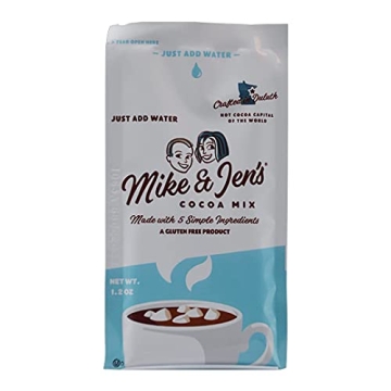 Mike & Jen's Hot Cocoa Mix: Drinkable Bliss with 5 Simple Ingredients - 12 Pack