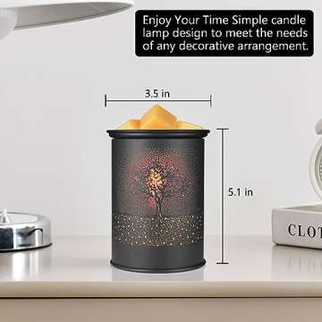 Metal Wax Melt Warmer - Unique Tree Design, Multi-Functional Aroma Delight