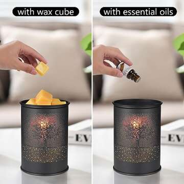 Stylish Metal Wax Melt Warmer for Home and Office