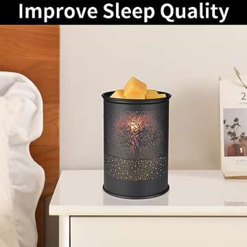 Stylish Metal Wax Melt Warmer for Home and Office