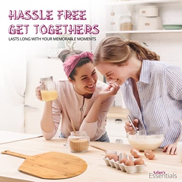 Azlan's Essentials Bamboo Pizza Peel 16 Inch - Durable & Eco-Friendly