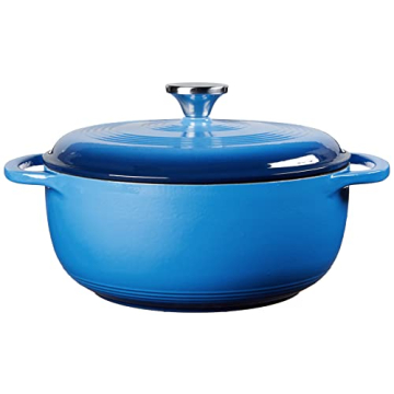 Lodge 4.5 Quart Cast Iron Dutch Oven - Caribbean Blue
