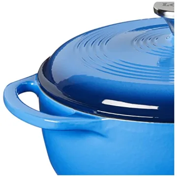Lodge 4.5 Quart Cast Iron Dutch Oven - Caribbean Blue