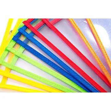 10 Dry Erase Pockets, Oversize 10 Inch x 13 Inch Pockets, Perfect for Classroom Organization, Reusable Dry Erase Pockets, Teaching Supplies, Multi-Color, 10 Pack