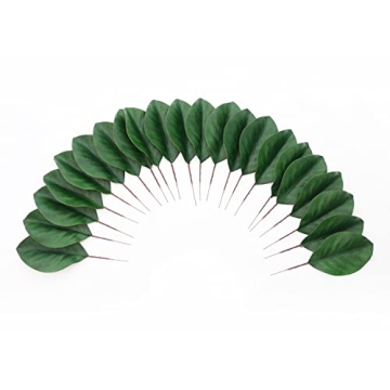Namzi Artificial Magnolia Leaves for Decor and Crafts