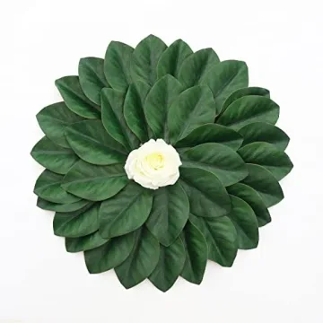 Namzi Artificial Magnolia Leaves for Decor and Crafts