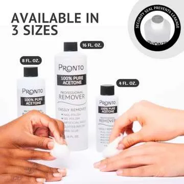 Pronto 100% Acetone Gel Nail Polish Remover for Nails