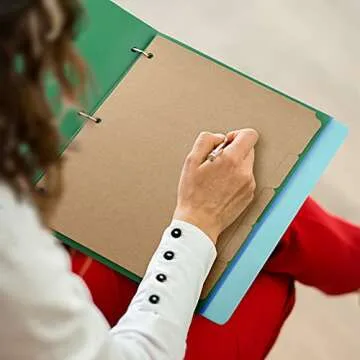 Durable 3 Ring Binder Dividers with Customizable Tabs