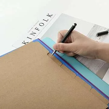 Durable 3 Ring Binder Dividers with Customizable Tabs