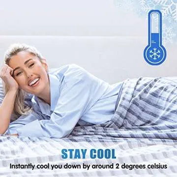 Cooling Weighted Blanket for Restful Summer Sleep