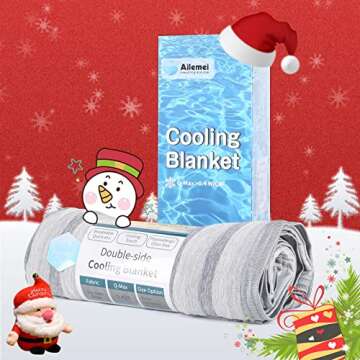 Cooling Blanket with Double Sided Cold, Queen Size Bed Blankets, Lightweight Breathable Summer Blanket Q-Max 0.441,Transfer Heat Keep Adults,Children Cool for Hot Sleepers Night Sweats,with Travel Bag