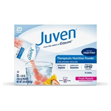 Juven Therapeutic Nutrition Drink Mix Powder for Wound Healing Support, Includes Collagen Protein, F...