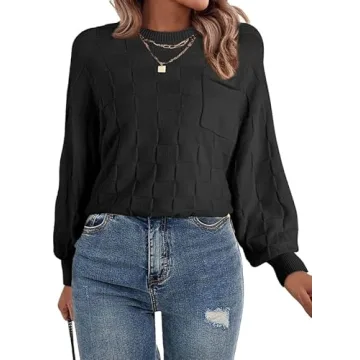 SHEWIN Fall Batwing Sleeve Knit Sweater for Women