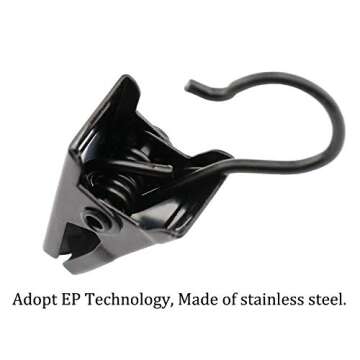 JANYUN Heavy-Duty Hook Clip Set for Home & Crafts