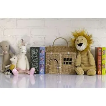 Rool Rattan House Basket for Kids Toy Storage