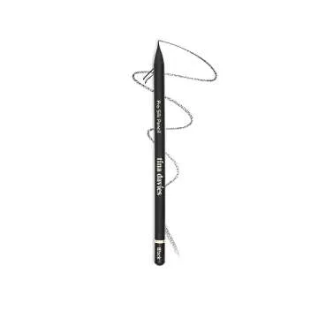 Tina Davies Pro Silk Pencil - Pre-Draw Eyebrow Pencil for Microblading - Smooth Pro Brow Pencil - Permanent Make Up Accessories - Black (3 Pack)