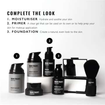 War Paint Cream Concealer - Vegan & Natural Male Makeup