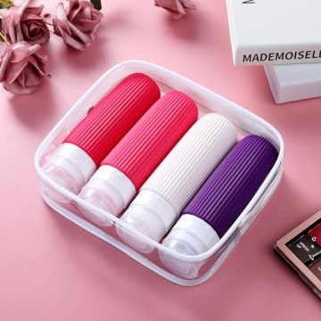Mrsdry TSA Approved Travel Bottles 3oz Silicone Set
