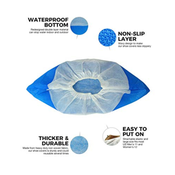 Disposable Non Slip Boot & Shoe Covers - 50 Pack
