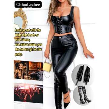 ChiaoLezhee Corset Top for Women Plus Size Elegance