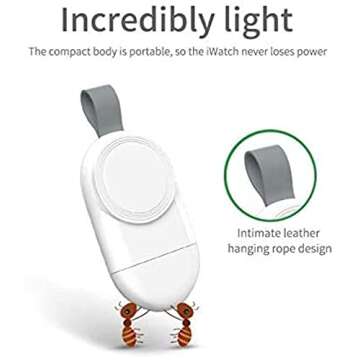 TOGOO Watch Charger Compatible with Apple Watch, Travel Wireless Charger, Portable Magnetic Fast Cha...