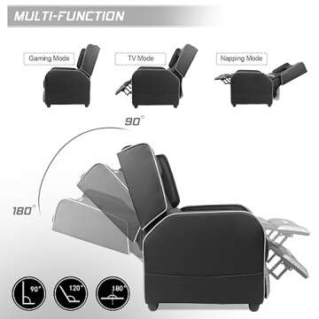 BOSSIN Gaming Recliner Chair for Adults - Comfortable & Stylish