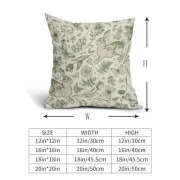 Elegant Cozywisper Spring Bunny Pillow Covers for Every Home