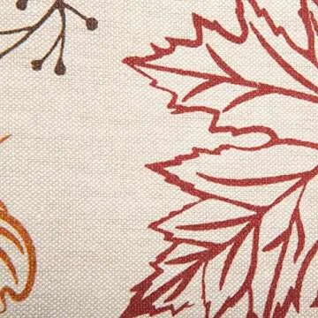 DII Fall Kitchen Towels - 100% Cotton Decorative Dish Towel Set, Autumn Leaves