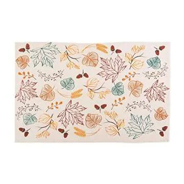 DII Fall Kitchen Towels, Decorative Cotton Dish Towels Set