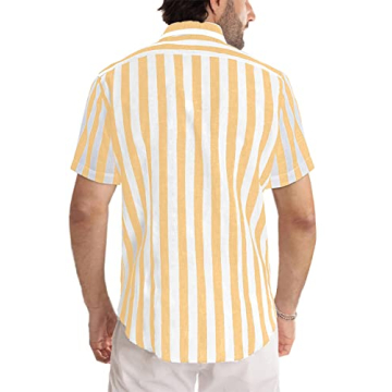 Stylish JMIERR Men's Casual Short Sleeve Dress Shirt