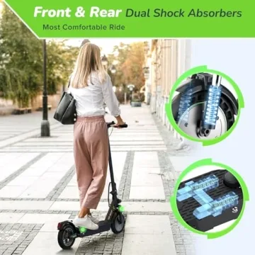 isinwheel S9MAX Electric Scooter 22 Miles Range 21 MPH