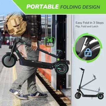 isinwheel S9MAX Electric Scooter 22 Miles Range 21 MPH