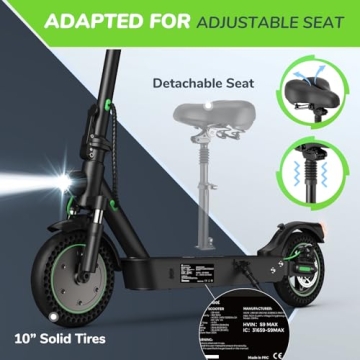 isinwheel S9MAX Electric Scooter 22 Miles Range 21 MPH