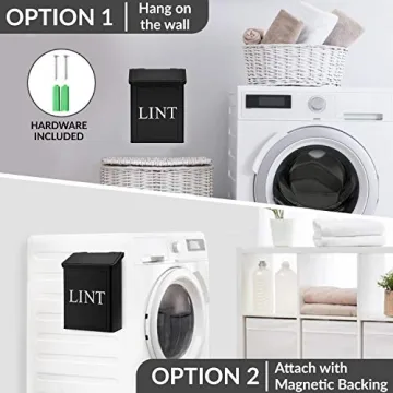 Calindiana Magnetic Lint Bin - Modern Farmhouse Laundry Solution