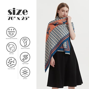 LIFWARM Scarfs for Women Shawls and Wraps for Evening Dresses Pashmina Scarves Blanket Cardigan Cape